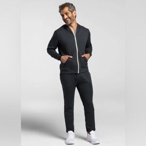 Ash & Erie CLOUDFLEX PERFORMANCE FULL-ZIP GREY HOODIE S